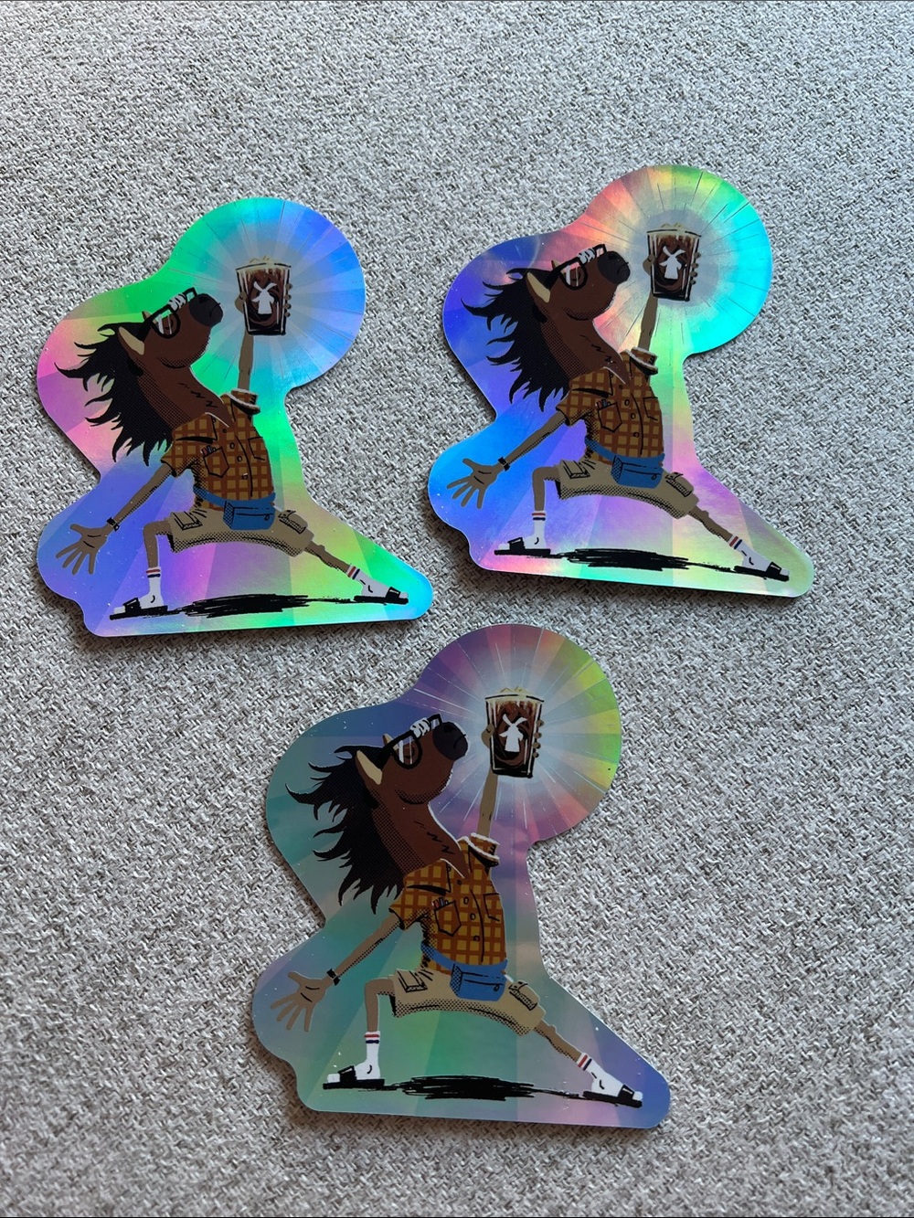 Dutch Bros Horse Stickers